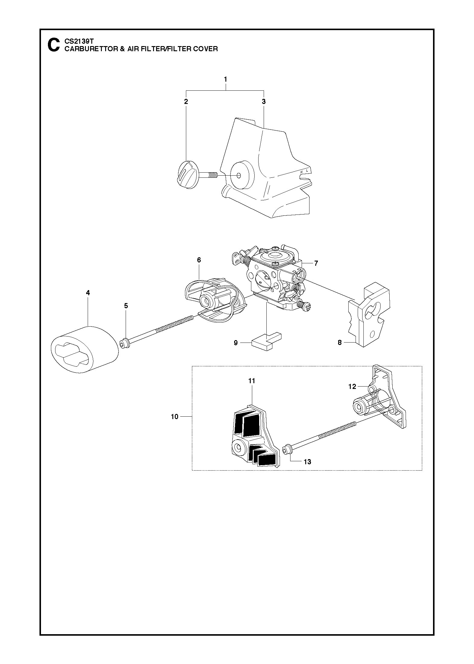 Husqvarna 503967201 onderdelentekening - positie 11
