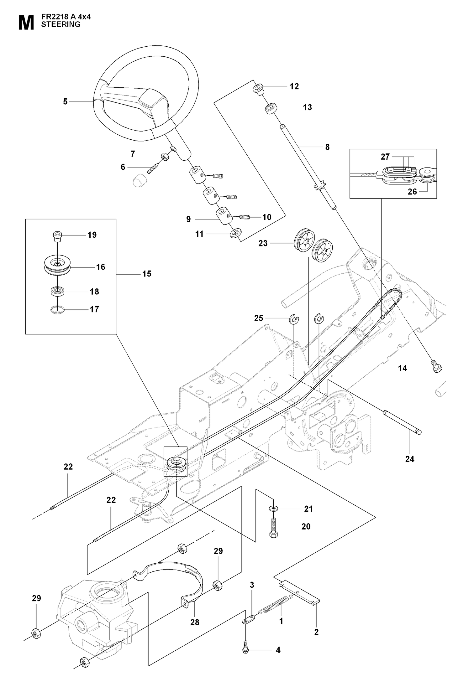Husqvarna 506539402 onderdelentekening - positie 24