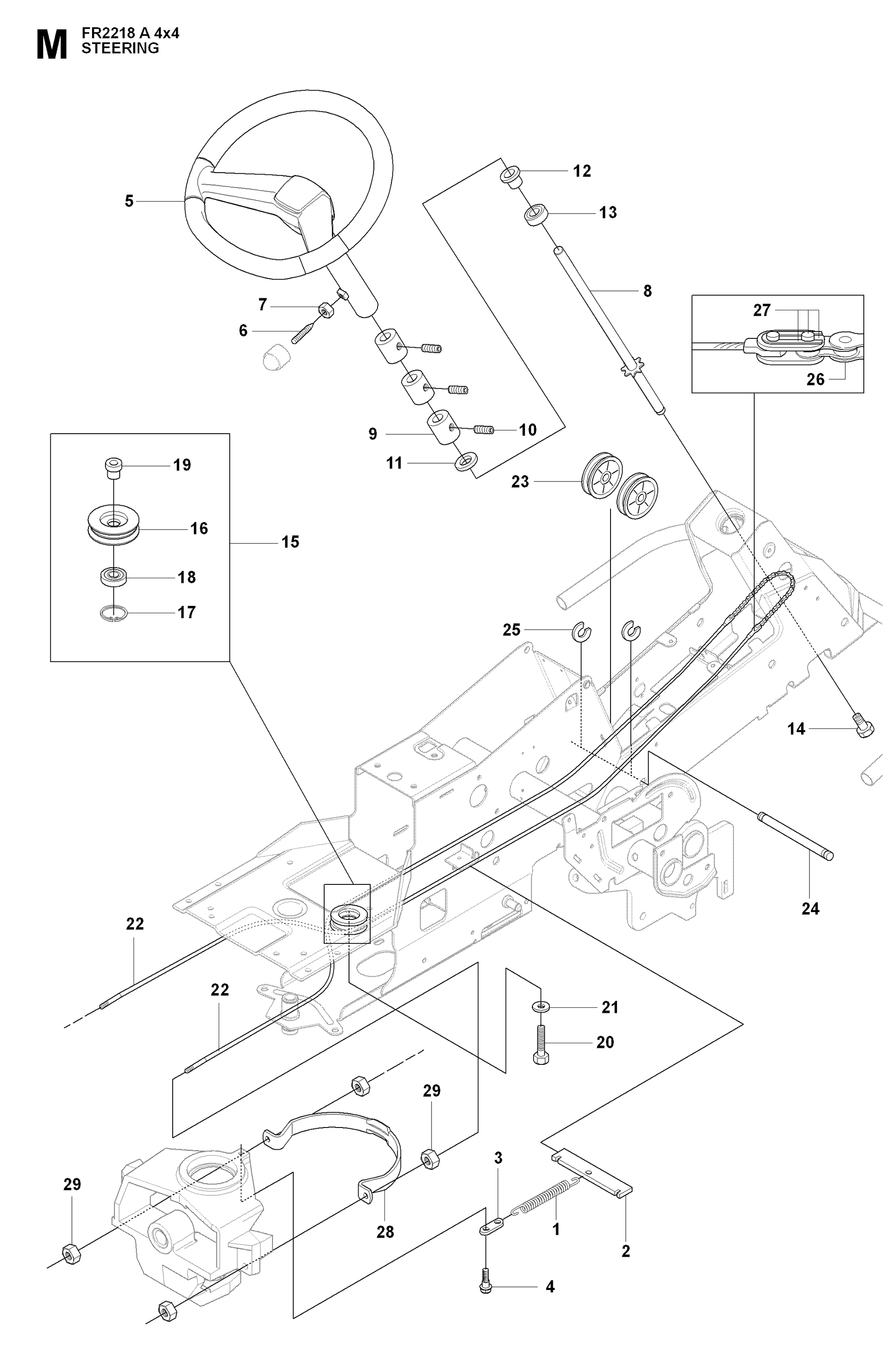 Husqvarna 506539402 onderdelentekening - positie 24