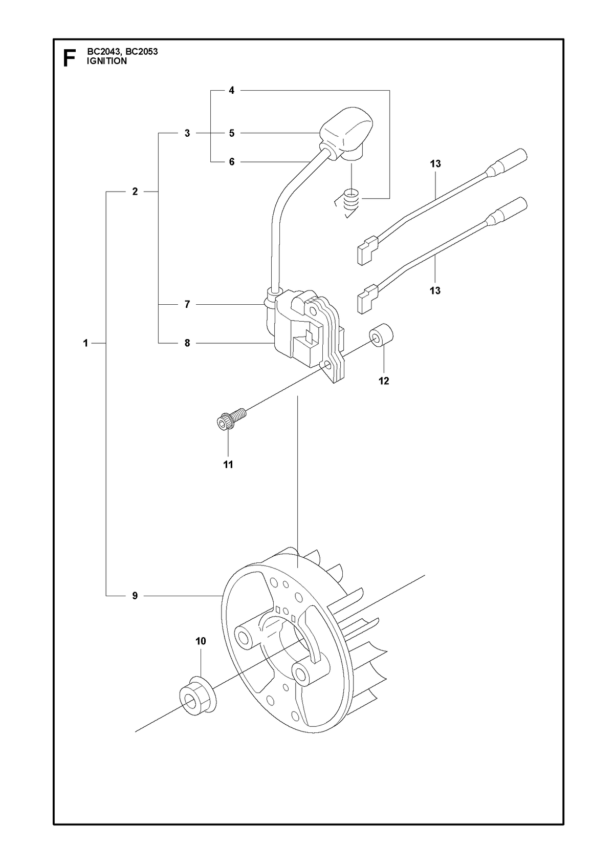 Husqvarna 523104001 onderdelentekening - positie 13
