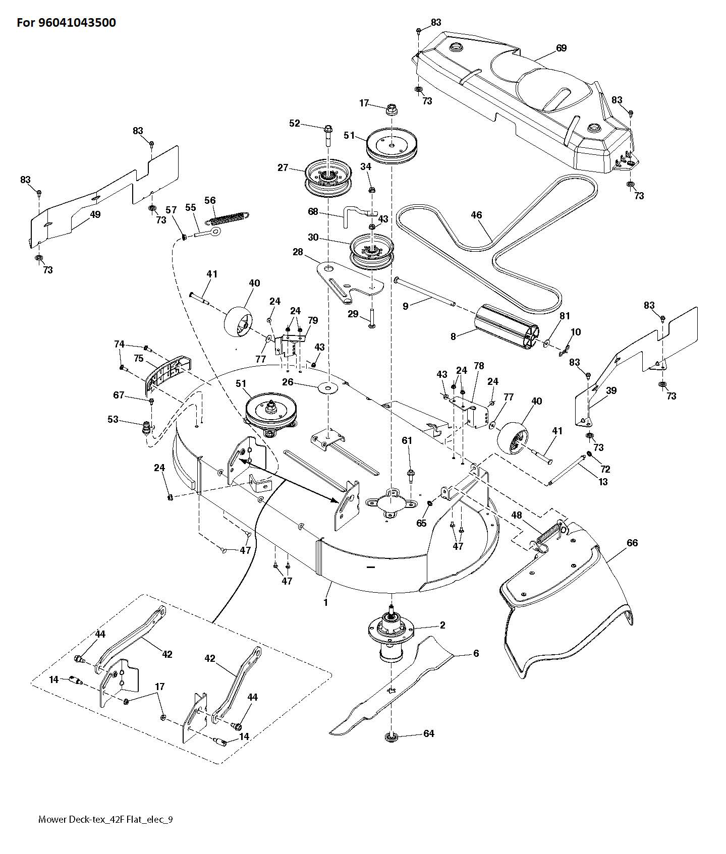 Husqvarna 501808302 onderdelentekening - positie 78