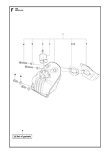 Husqvarna 523052604 onderdelentekening - positie 1