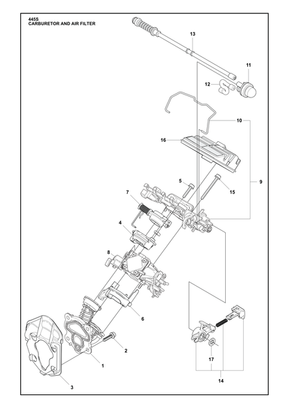 Husqvarna 503210750 onderdelentekening - positie 15