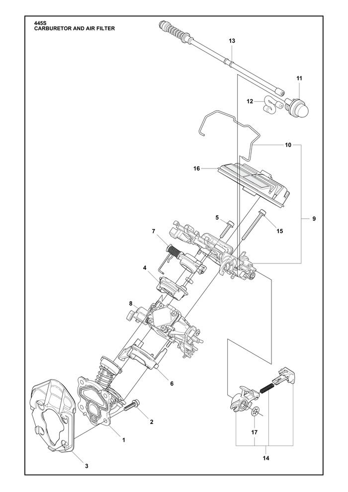 Husqvarna 735583000 onderdelentekening - positie 17