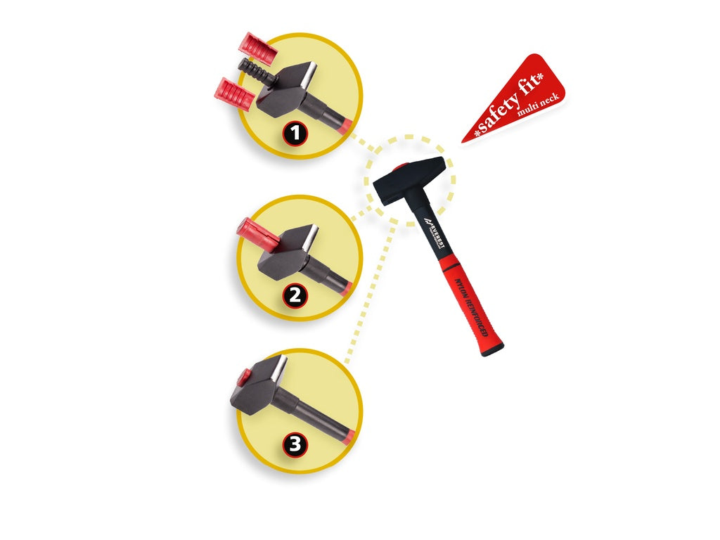 Everest Bankhamer 2000 gram met fiberglassteel 39 cm