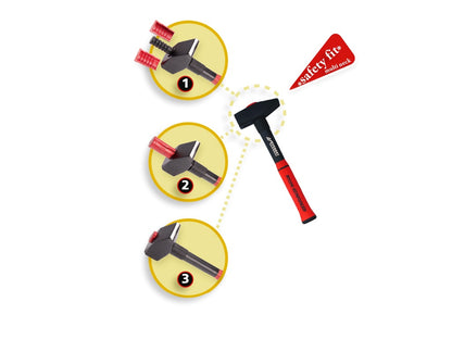 Everest Bankhamer 2000 gram met fiberglassteel 39 cm