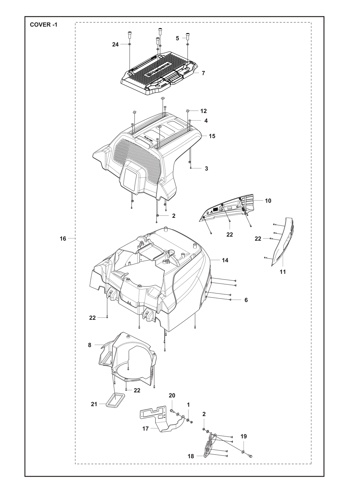 Husqvarna 725544701 onderdelentekening - positie 5