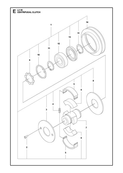 Husqvarna 594308801 onderdelentekening - positie 9