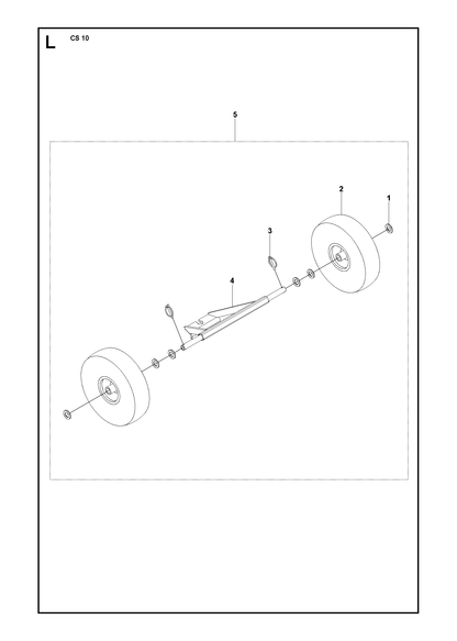 Husqvarna 531140627 onderdelentekening - positie 1