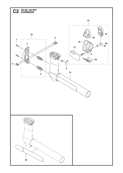 Husqvarna 503857302 onderdelentekening - positie 9