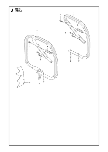Husqvarna 574457802 onderdelentekening - positie 1