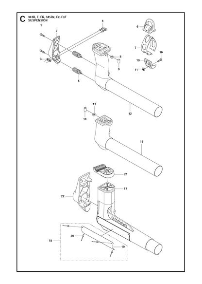 Husqvarna 503955906 onderdelentekening - positie 15