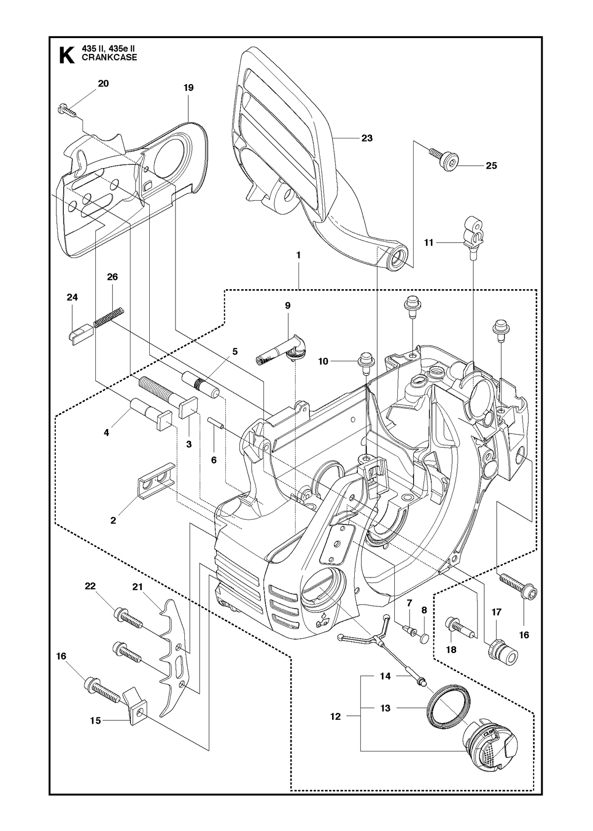 Husqvarna 544284601 onderdelentekening - positie 19