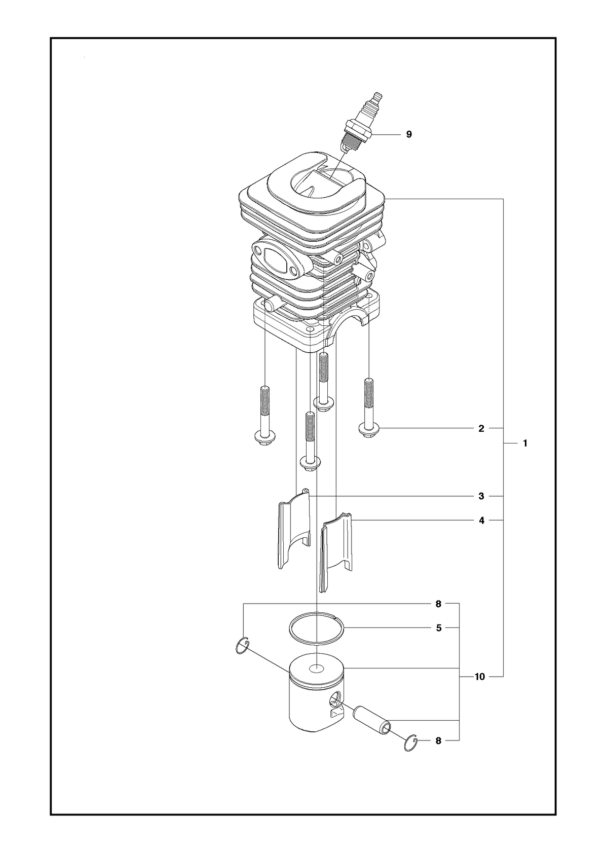 Husqvarna 545050417 onderdelentekening - positie 1