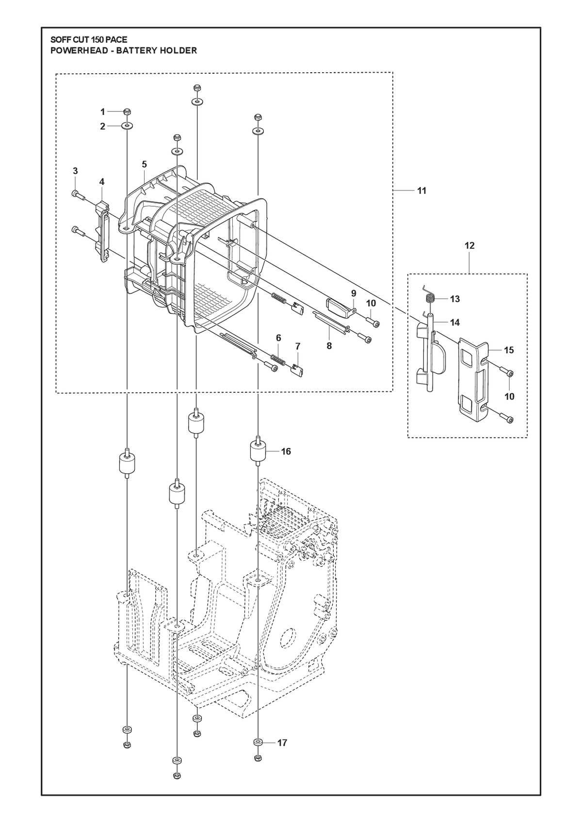 Husqvarna 522669302 onderdelentekening - positie 1