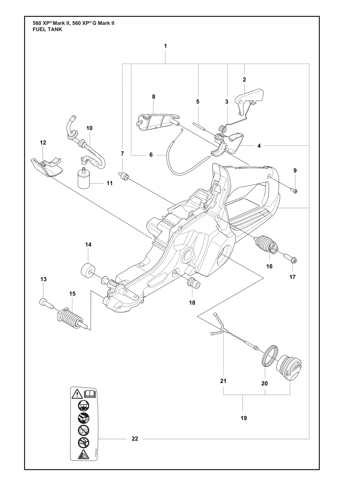 Husqvarna 596882002 onderdelentekening - positie 16