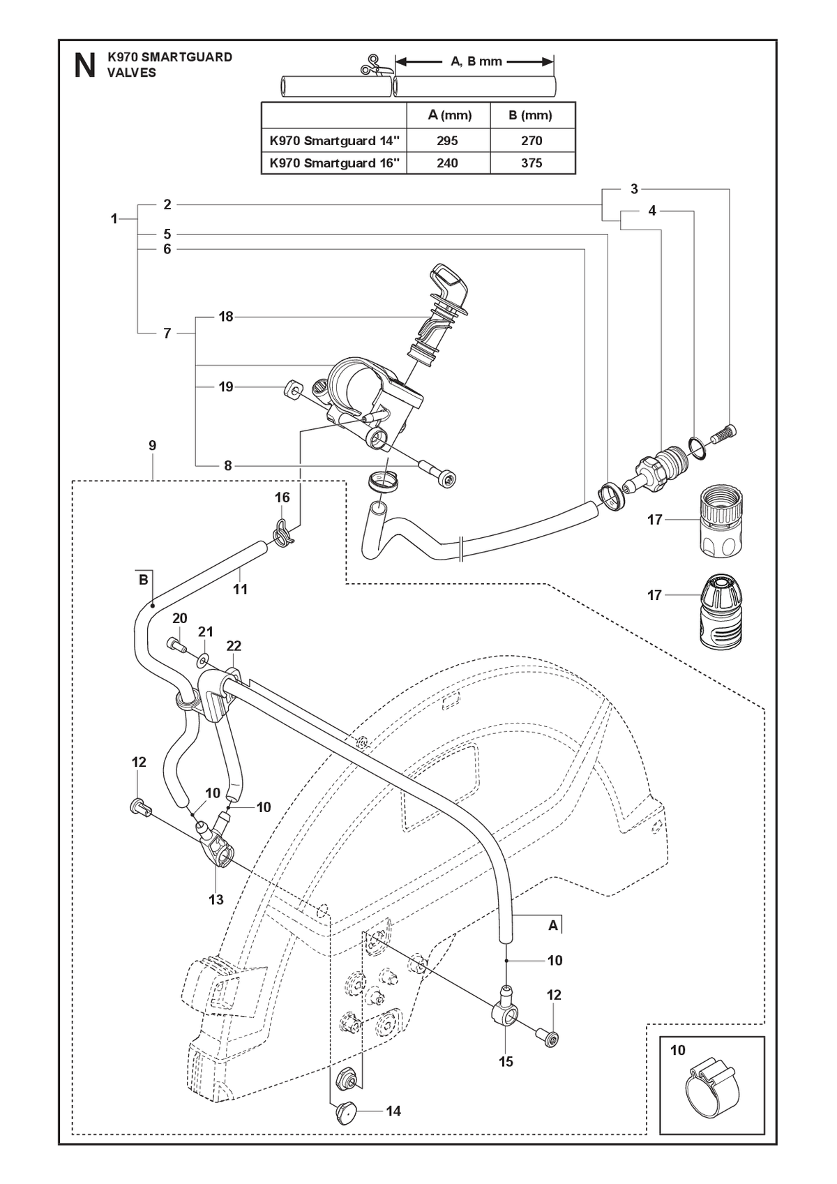 Husqvarna 581721509 onderdelentekening - positie 9