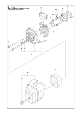Husqvarna 505309301 onderdelentekening - positie 10
