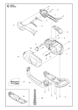 Husqvarna 588602807 onderdelentekening - positie 17