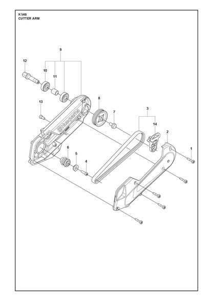 Husqvarna 536913301 onderdelentekening - positie 10