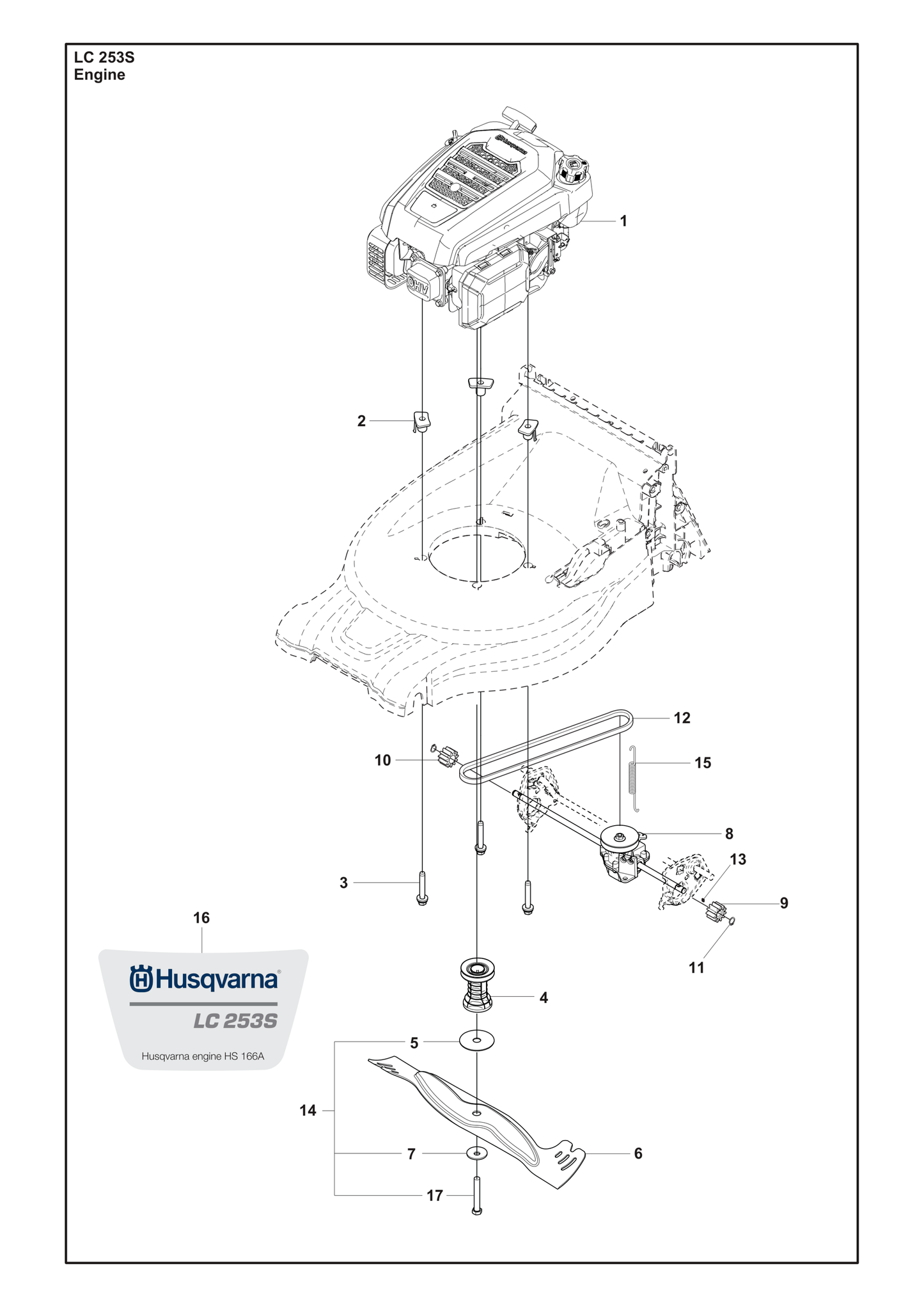 Husqvarna 501885101 onderdelentekening - positie 4