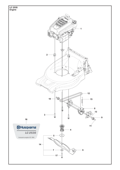 Husqvarna 501885101 onderdelentekening - positie 4