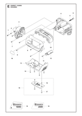 Husqvarna 525764605 onderdelentekening - positie 2