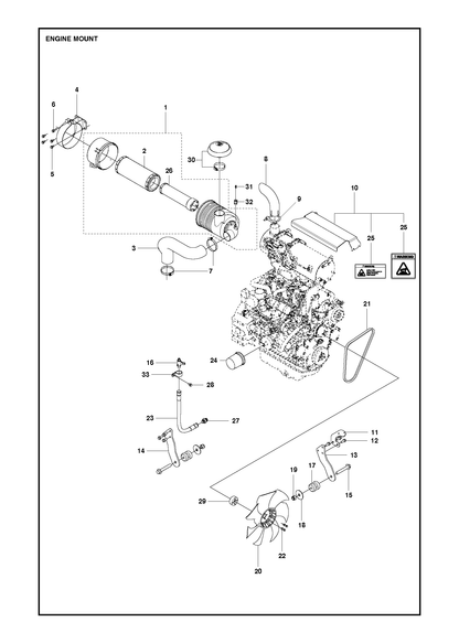 Husqvarna 586831001 onderdelentekening - positie 10