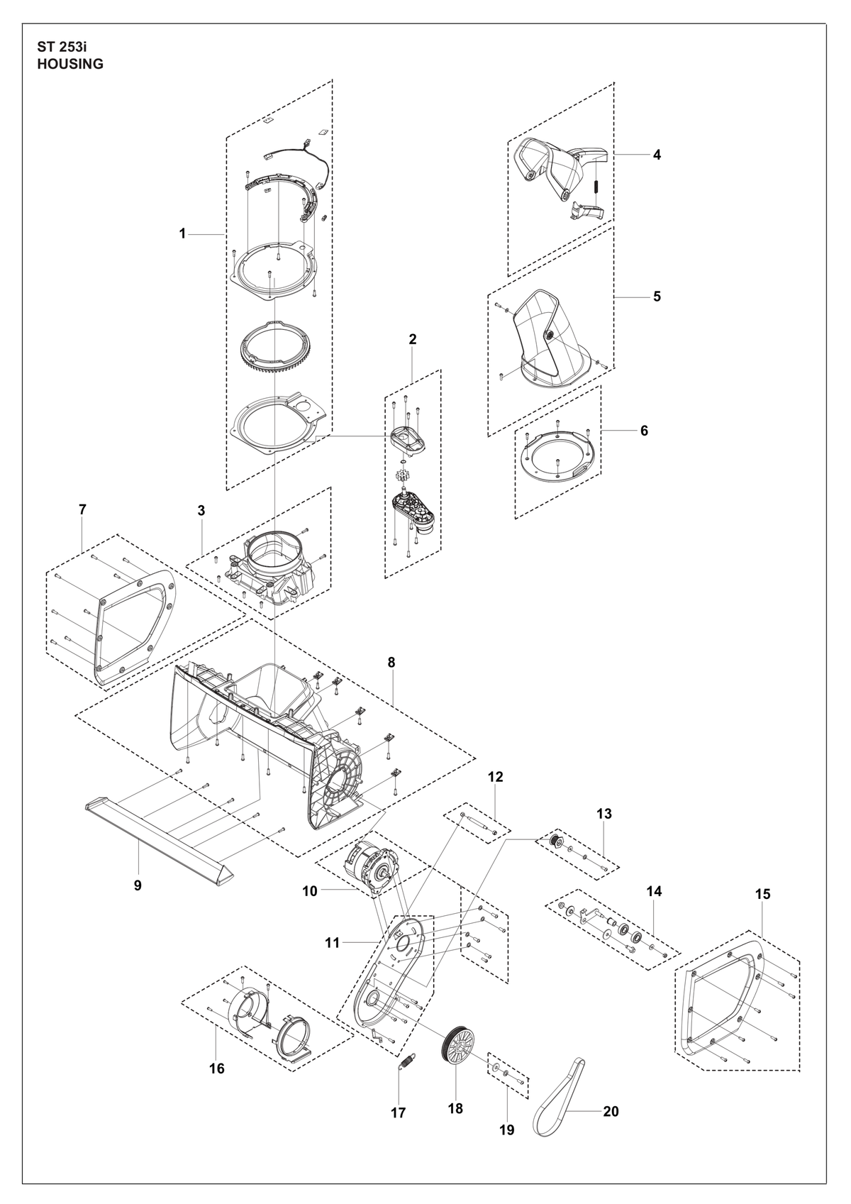 Husqvarna 548646801 onderdelentekening - positie 9