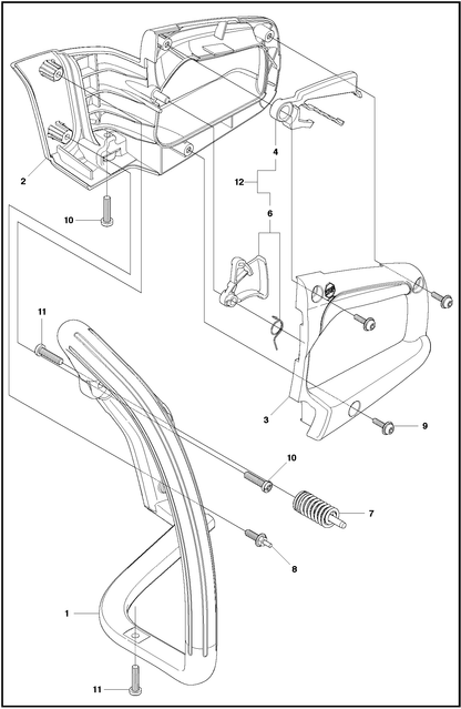 Husqvarna 545062302 onderdelentekening - positie 3