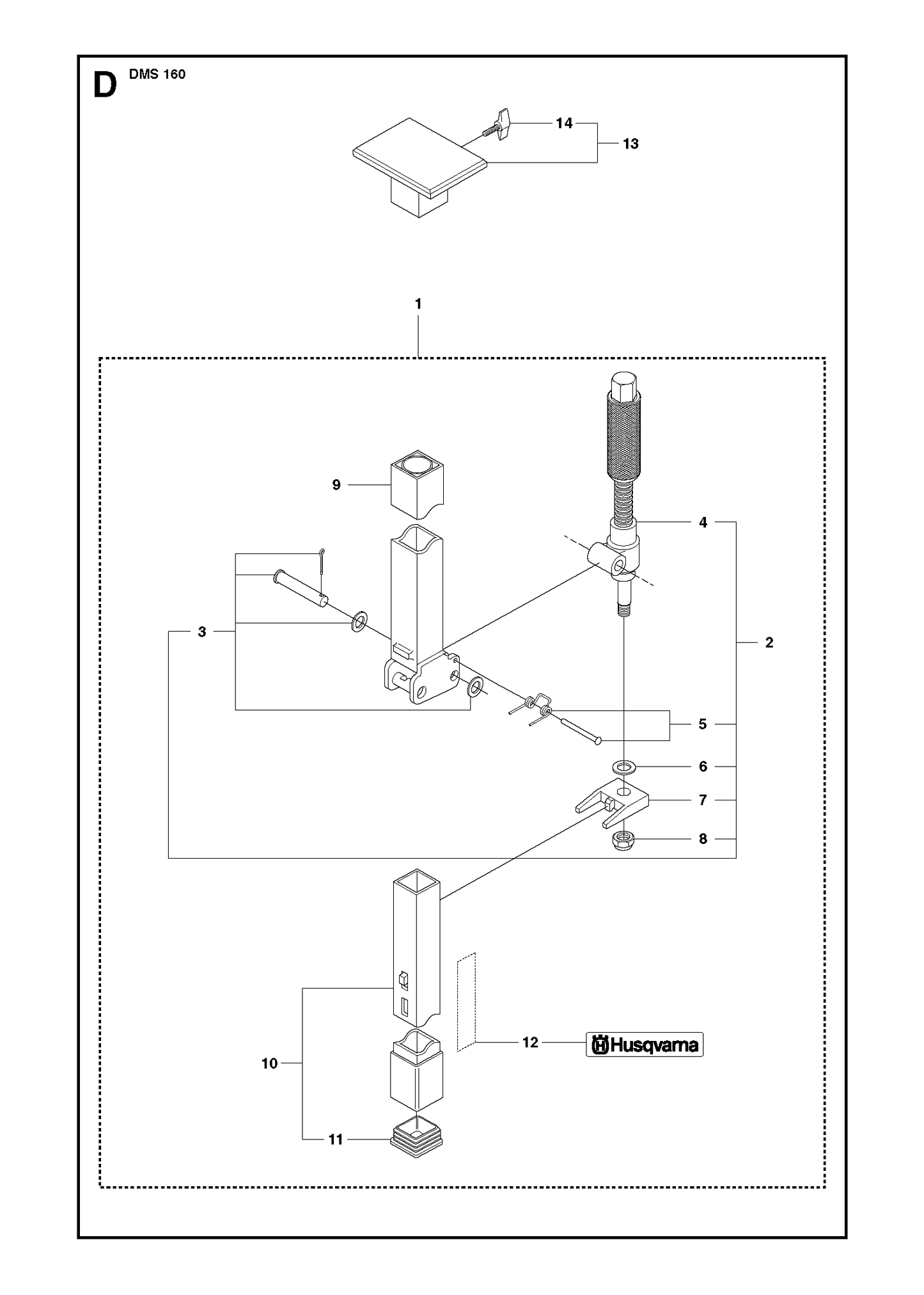 Husqvarna 506408402 onderdelentekening - positie 13