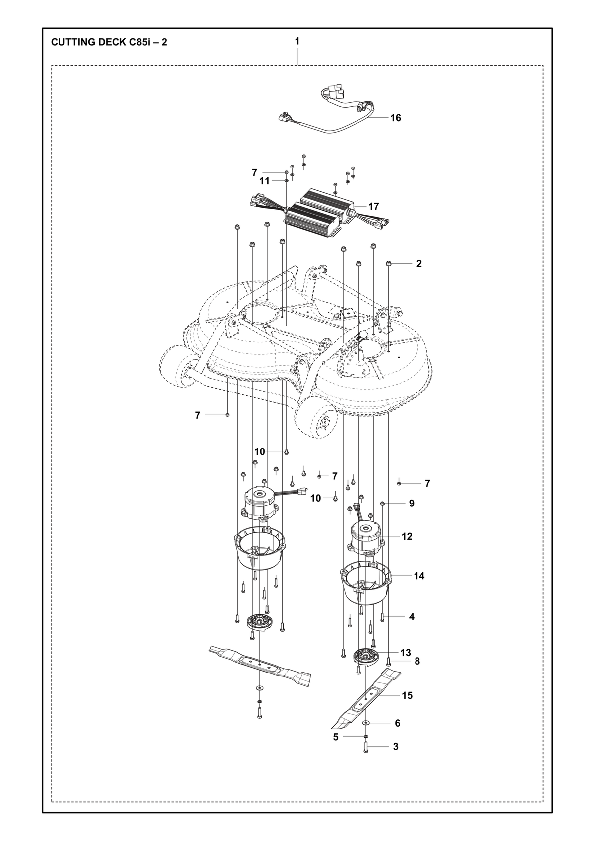 Husqvarna 594925401 onderdelentekening - positie 13