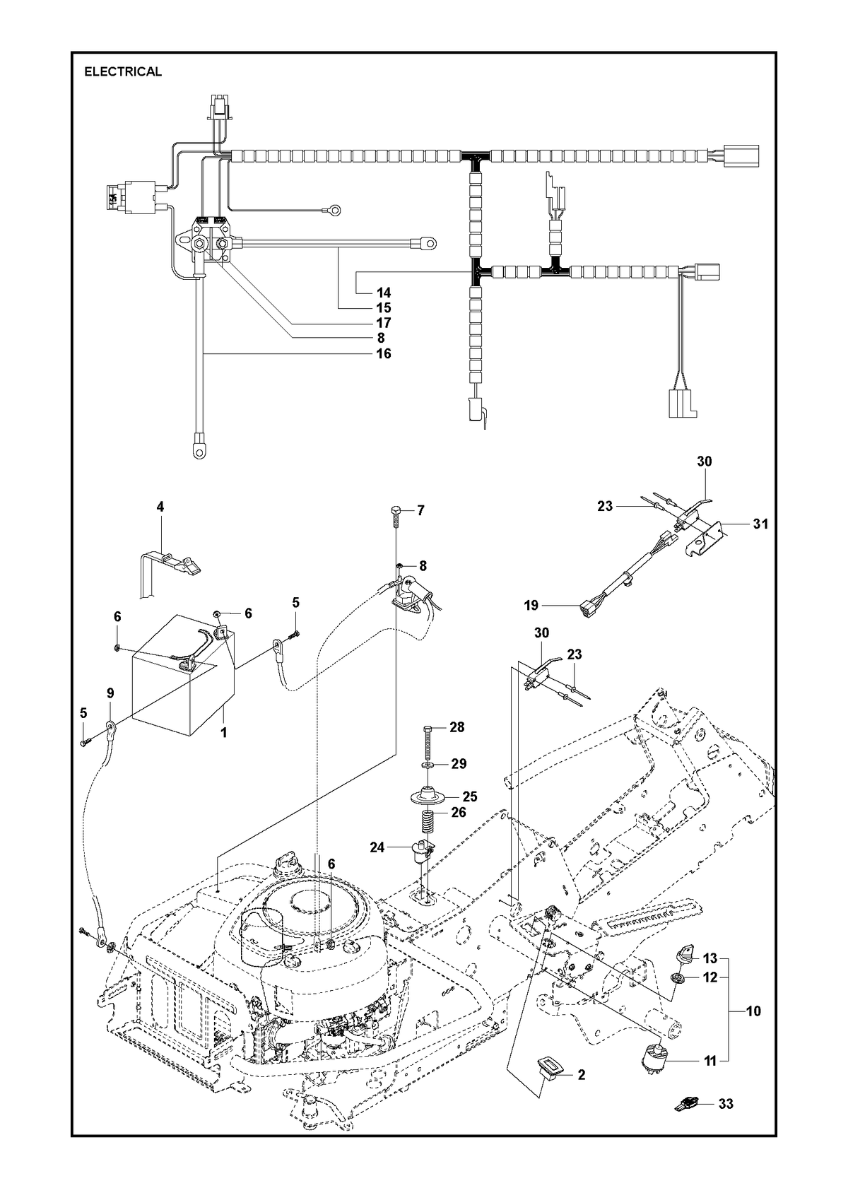 Husqvarna 576185401 onderdelentekening - positie 19
