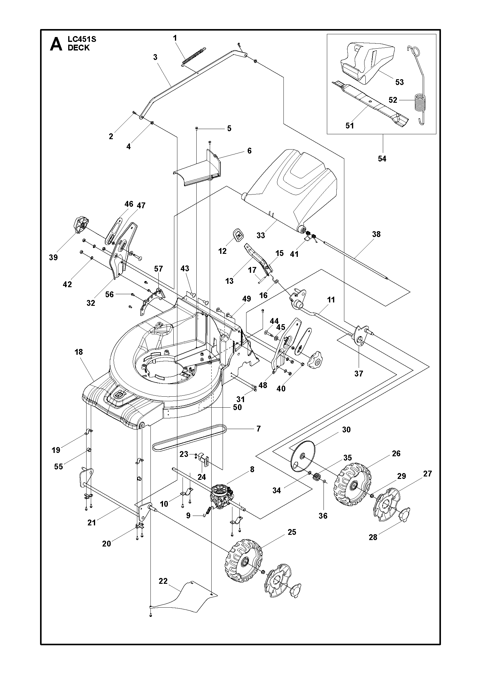 Husqvarna 504857801 onderdelentekening - positie 29