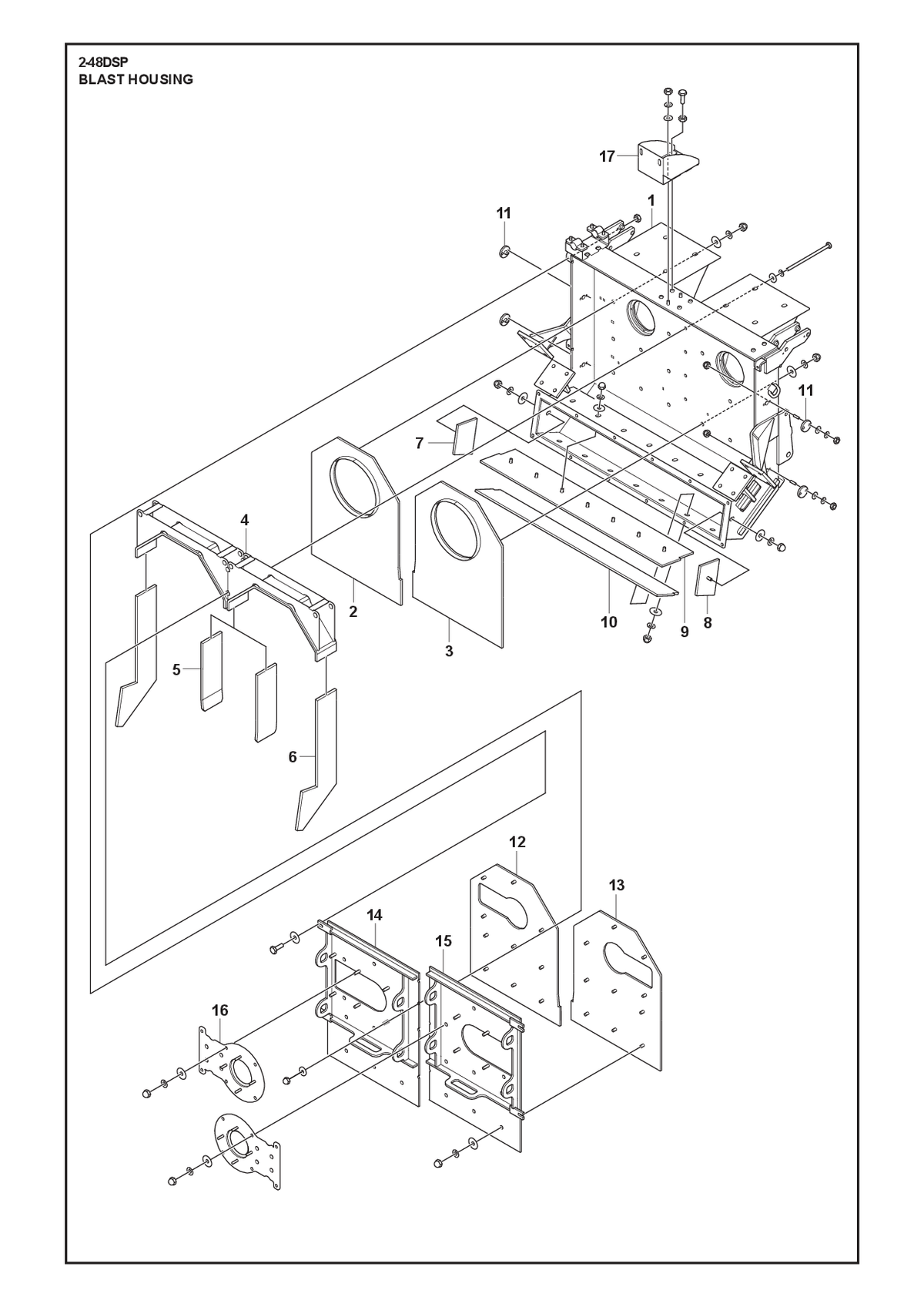 Husqvarna 534329802 onderdelentekening - positie 1