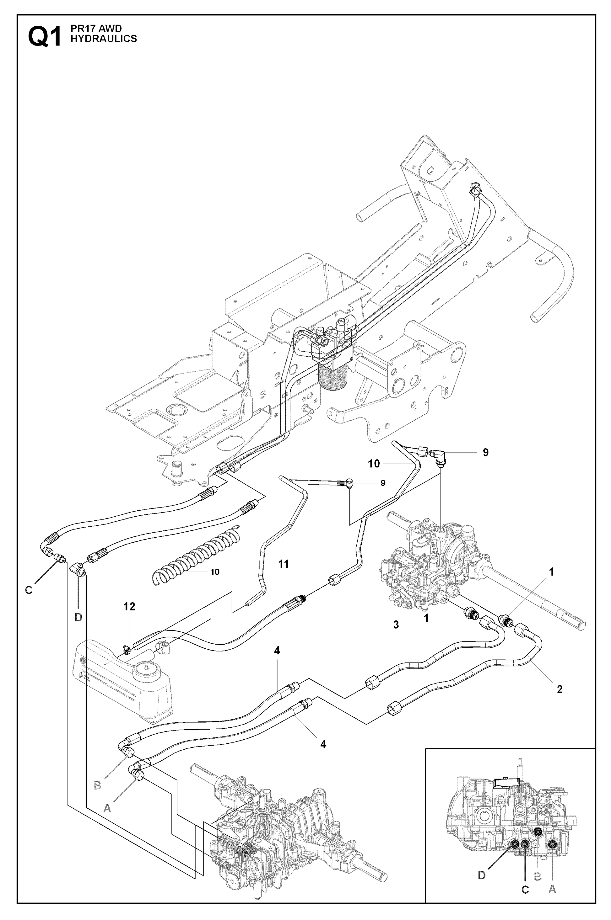 Husqvarna 504210201 onderdelentekening - positie 10