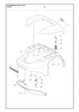Husqvarna 577955302 onderdelentekening - positie 18