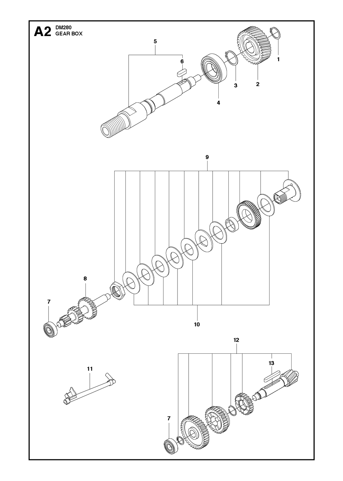 Husqvarna 588568902 onderdelentekening - positie 12