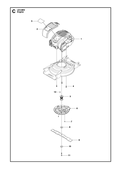Husqvarna 521888805 onderdelentekening - positie 3