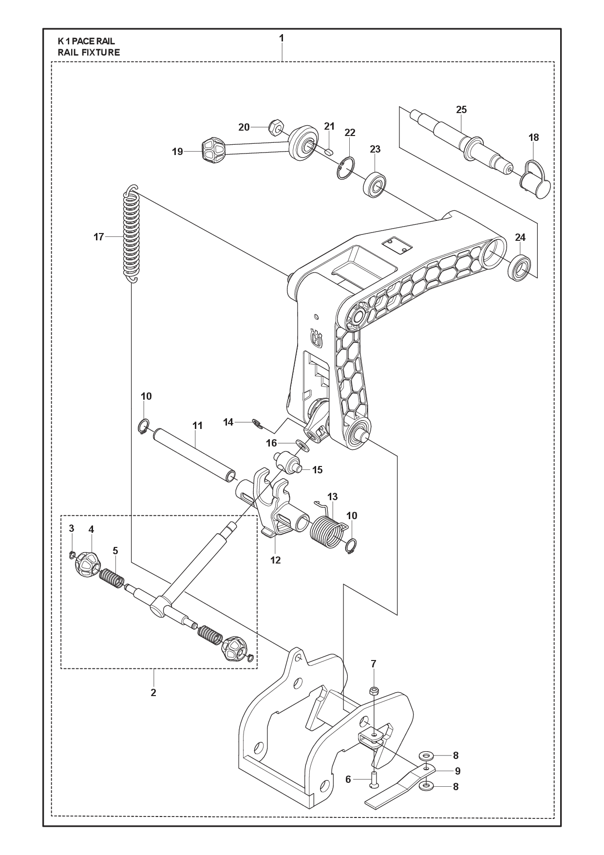 Husqvarna 503767501 onderdelentekening - positie 18