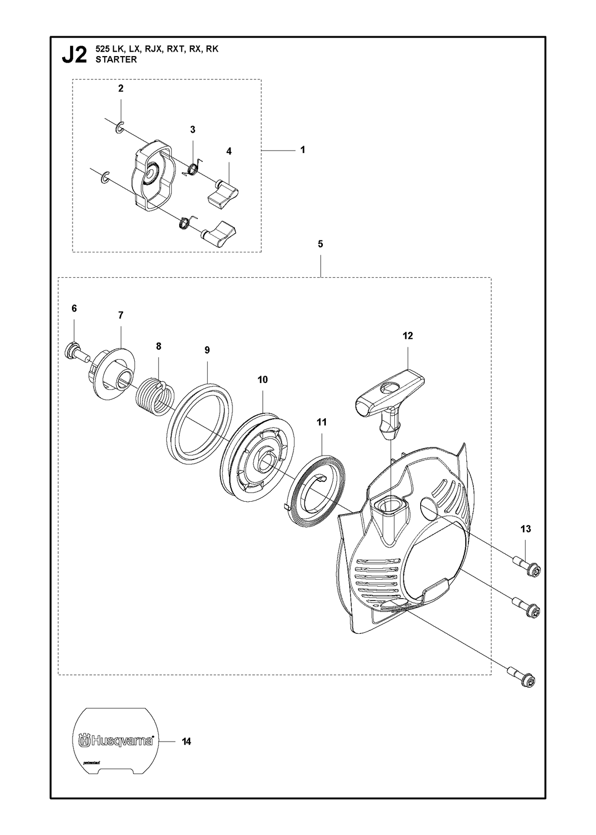 Husqvarna 577848701 onderdelentekening - positie 9