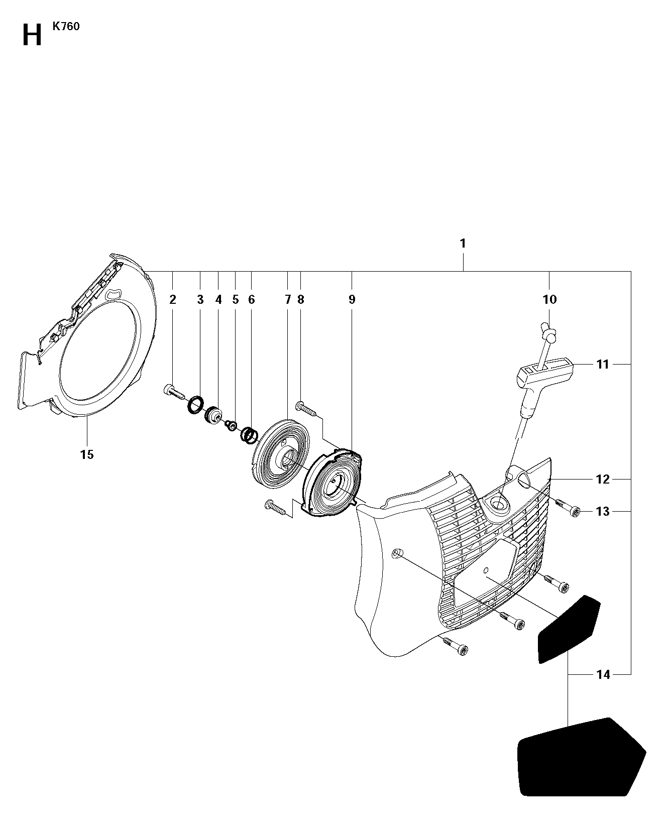 Husqvarna 503127901 onderdelentekening - positie 11