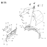Husqvarna 506982602 onderdelentekening - positie 9