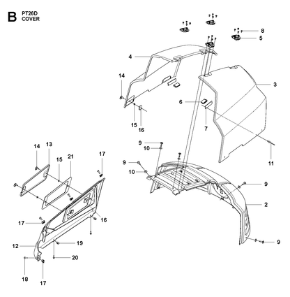 Husqvarna 506982602 onderdelentekening - positie 9