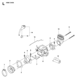 Husqvarna 505443101 onderdelentekening - positie 13
