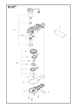 Husqvarna 582386602 onderdelentekening - positie 2