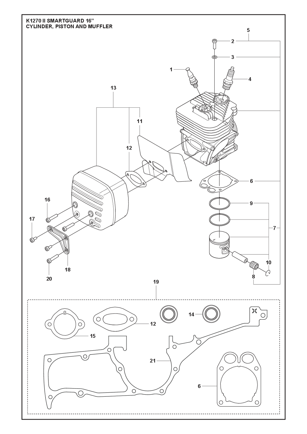 Husqvarna 587829802 onderdelentekening - positie 7