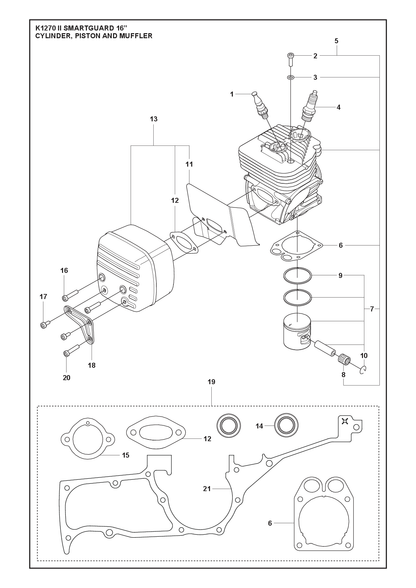 Husqvarna 587829802 onderdelentekening - positie 7