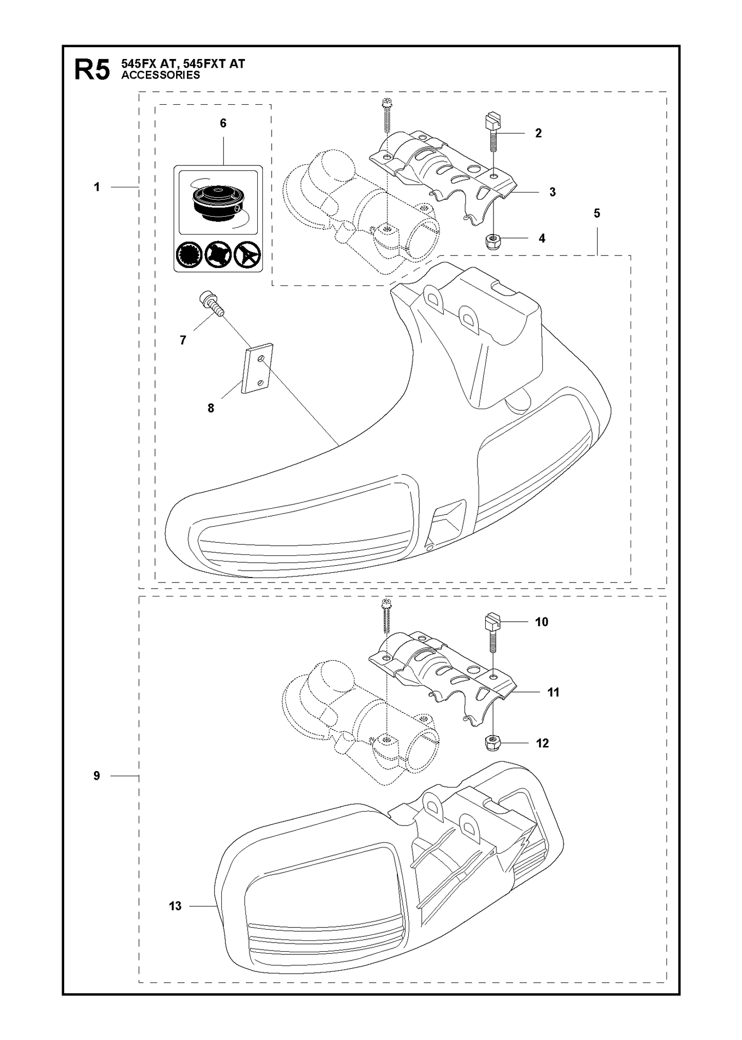Husqvarna 503954302 onderdelentekening - positie 5
