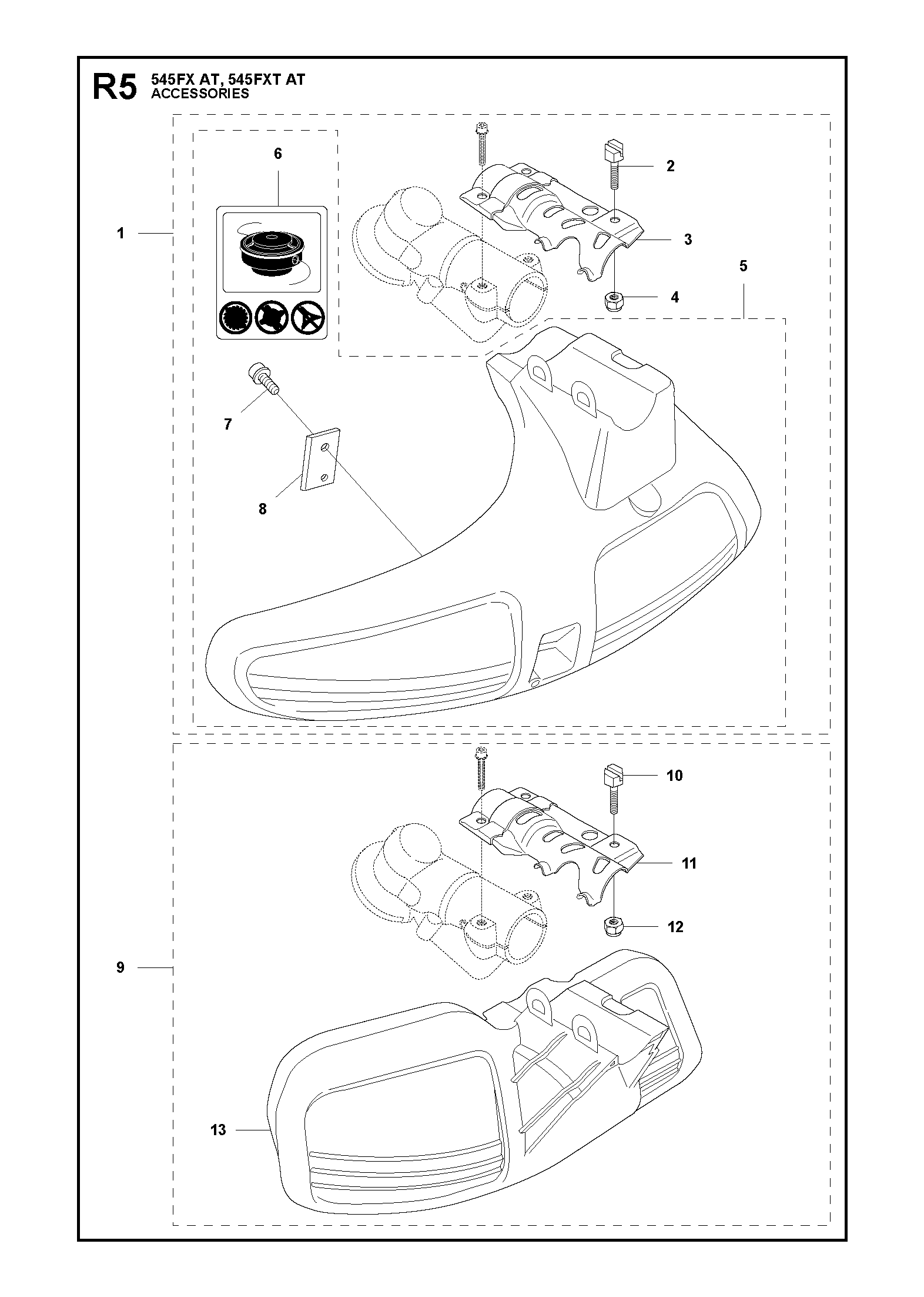 Husqvarna 503954302 onderdelentekening - positie 5